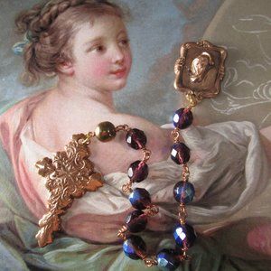 Aurora Borealis Pocket Rosary, Crystal One Decade